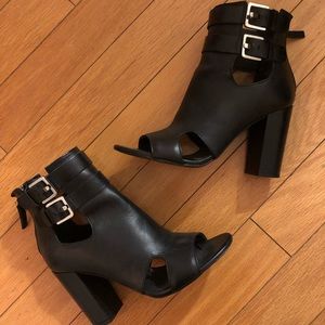 Zara Heeled Moto Booties / Sandals in size 39